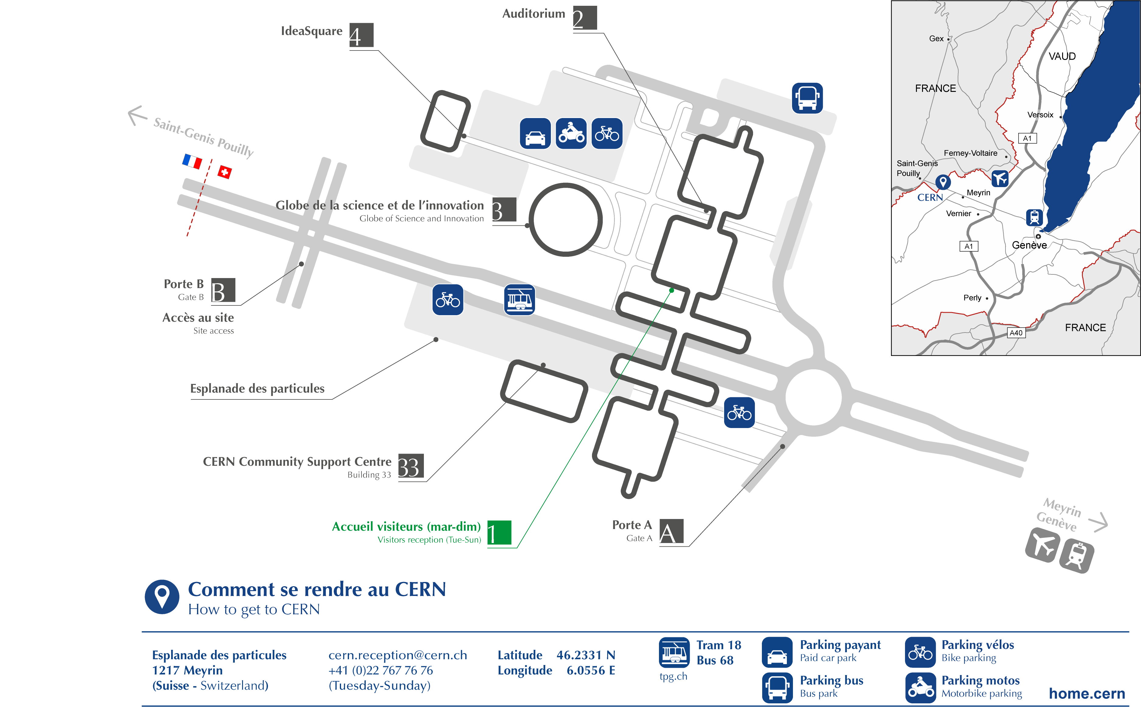 Venir au CERN