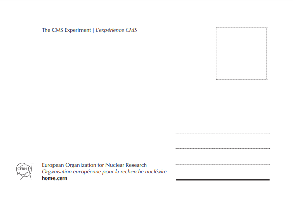 Carte postale CMS dos