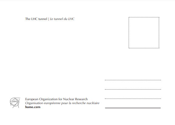 LHC / Formula postcard back