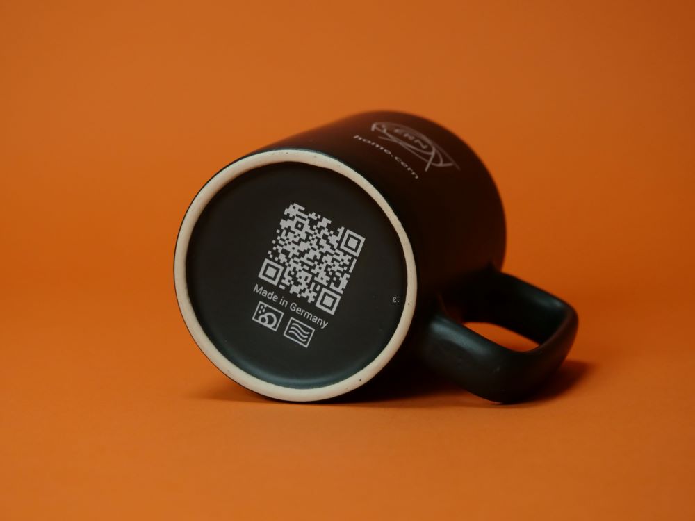 Tasse côté QR code