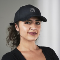 Casquette noire avec logo CERN brodé