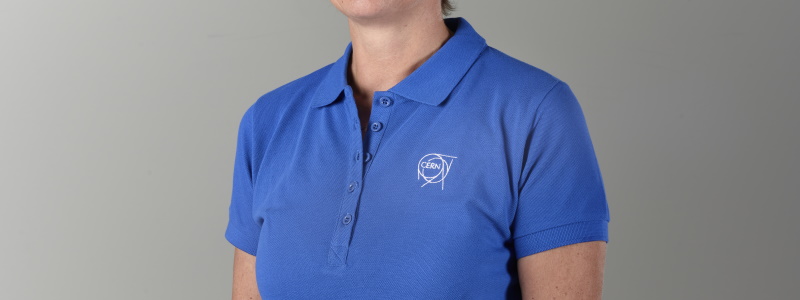 blue CERN corporate Polo